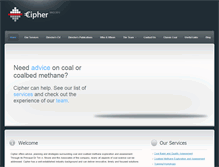 Tablet Screenshot of ciphercoal.com